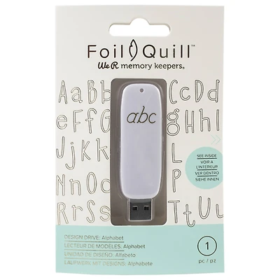 We R Memory Keepers® Foil Quill™ USB Artwork Drive, Alphabet