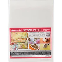 Stamperia White Washable Stone Paper, 8.25" x 11.6"