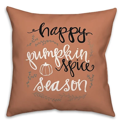 Happy Pumpkin Spice Season Throw Pillow
