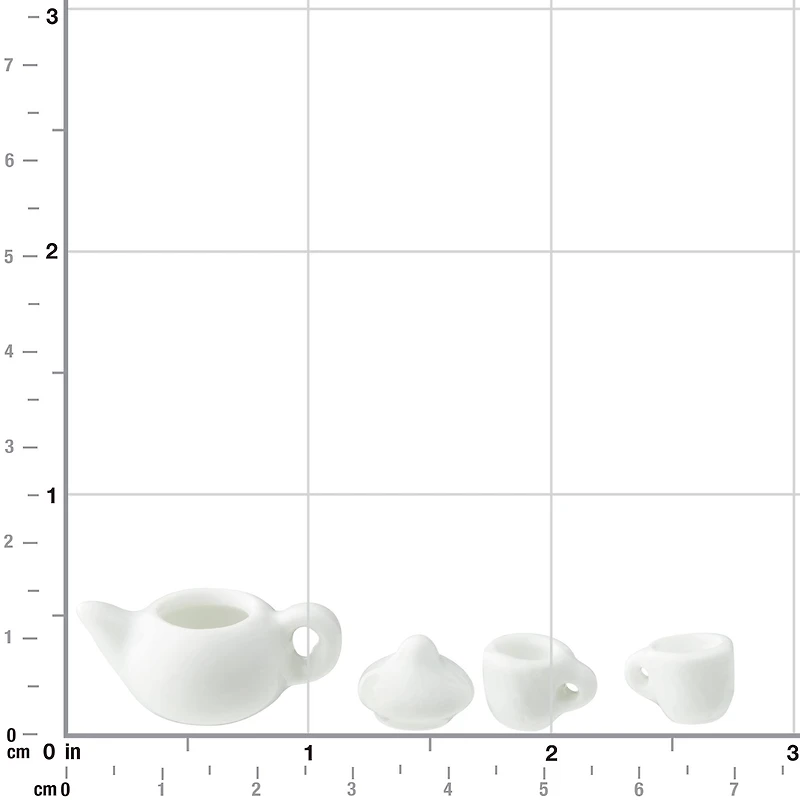 12 Pack: Mini White Tea Set by Make Market®