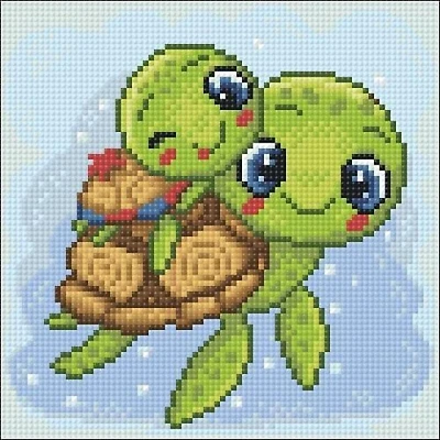 Crafting Spark Little Turtles Diamond Painting Kit
