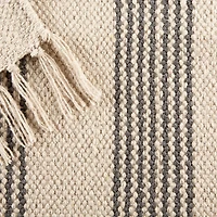 DII® Gray Ticking Stripe Hand-Loomed Rug, 2ft. x 3ft.