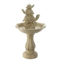 37.5" Turtle Trio Garden Fountain