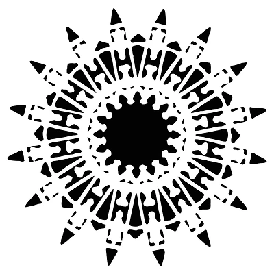 The Crafter's Workshop Native Star Stencil, 6" x 6"