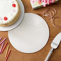 12 Packs: 3 ct. (36 total) 12" Silver Paisley Cake Boards by Celebrate It®