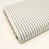 Roc-Lon Navy Stripe Ticking Muslin Fabric