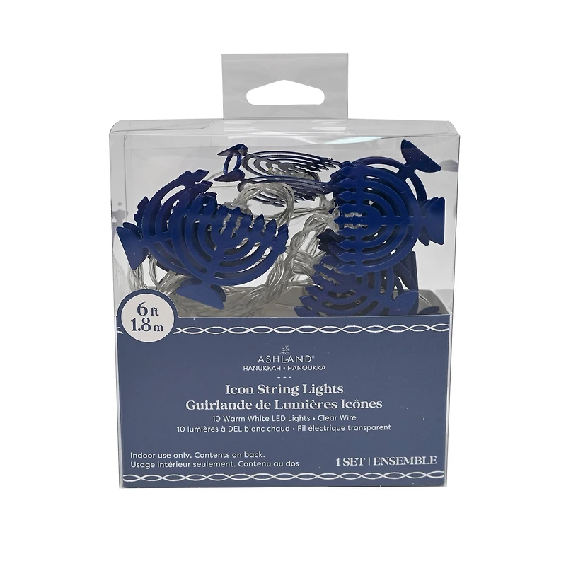 10ct. Menorah Warm White LED Lights by Ashland®