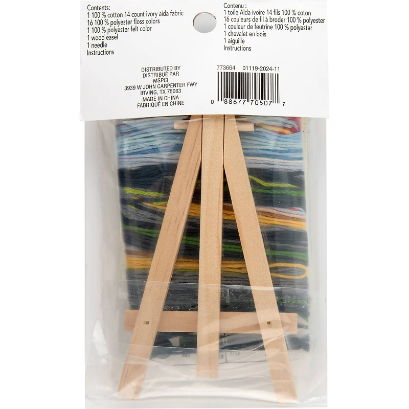 3" x 4" Paris Counted Cross Stitch Kit by Loops & Threads®