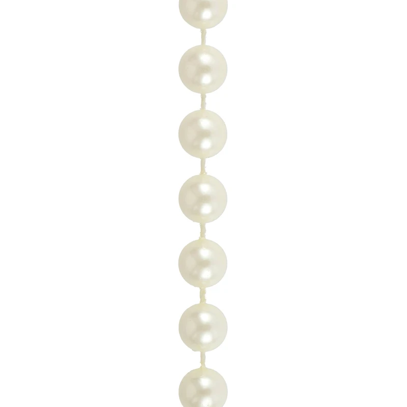 10mm Ivory Round Plastic Pearl Bead Garland, 50ft. by Bead Landing™