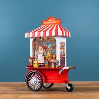 10.75" LED Snow Globe Santa's Workshop Stand