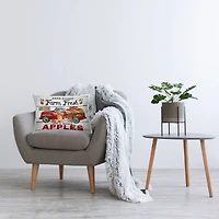 Stupell Industries Farm Fresh Apples Truck Decorative Printed Throw Pillow