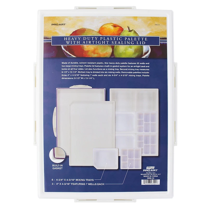 Pro Art® Heavy Duty Palette with Airtight Sealing Lid