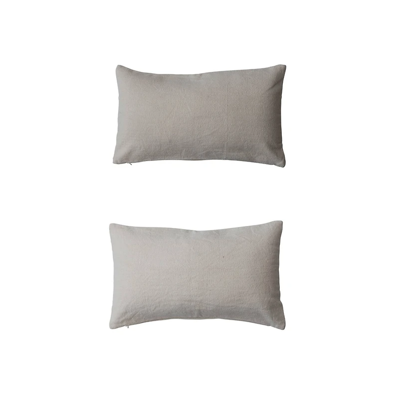 Hello Honey® 24" Flowers in Urn Cotton Canvas Lumbar Pillow Set