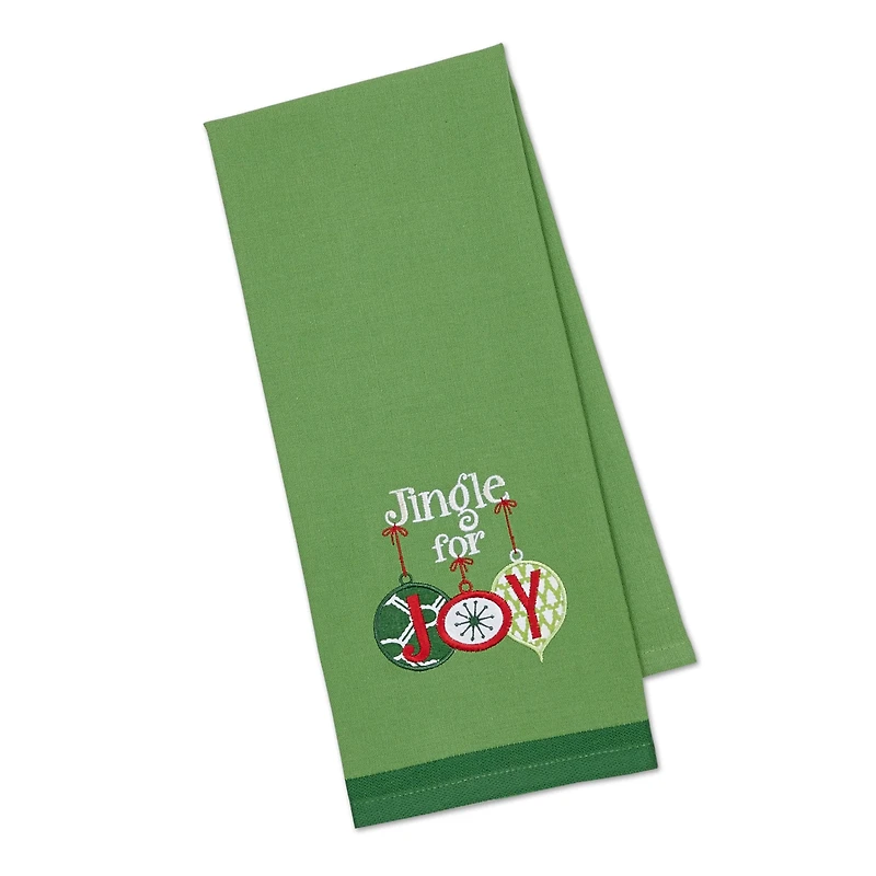 DII® Jingle For Joy Embroidered Dishtowel Set
