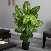 4ft. Potted Dumb Cane Real Touch Plant