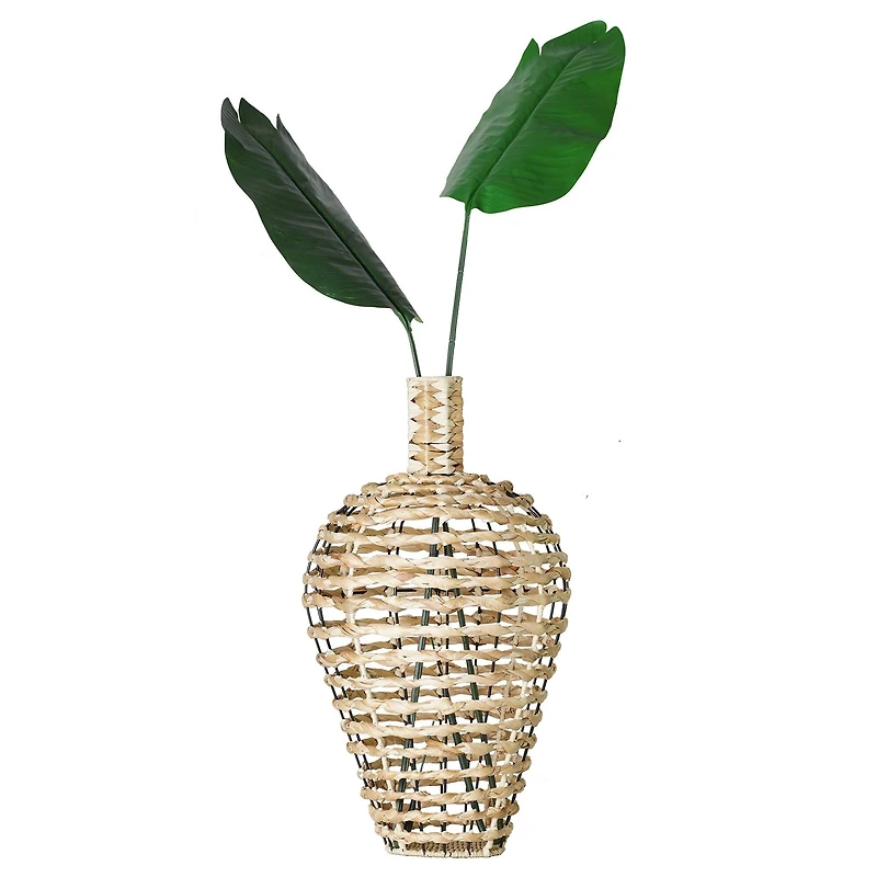 American Art Decor Turtle Grass Basket - 13.78" x 24.02"