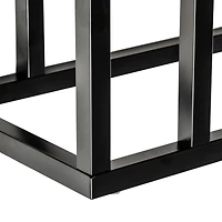 Honey Can Do 24" Black C End Table