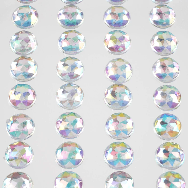 12 Packs: 6 ct. (72 total) Iridescent Clear Rhinestone Borders by Recollections™