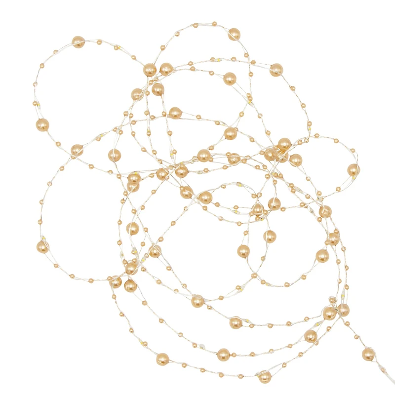 40ct. Warm White Gold Pearl LED String Lights by Ashland®