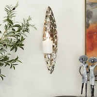 20" Silver Contemporary Wall Sconce