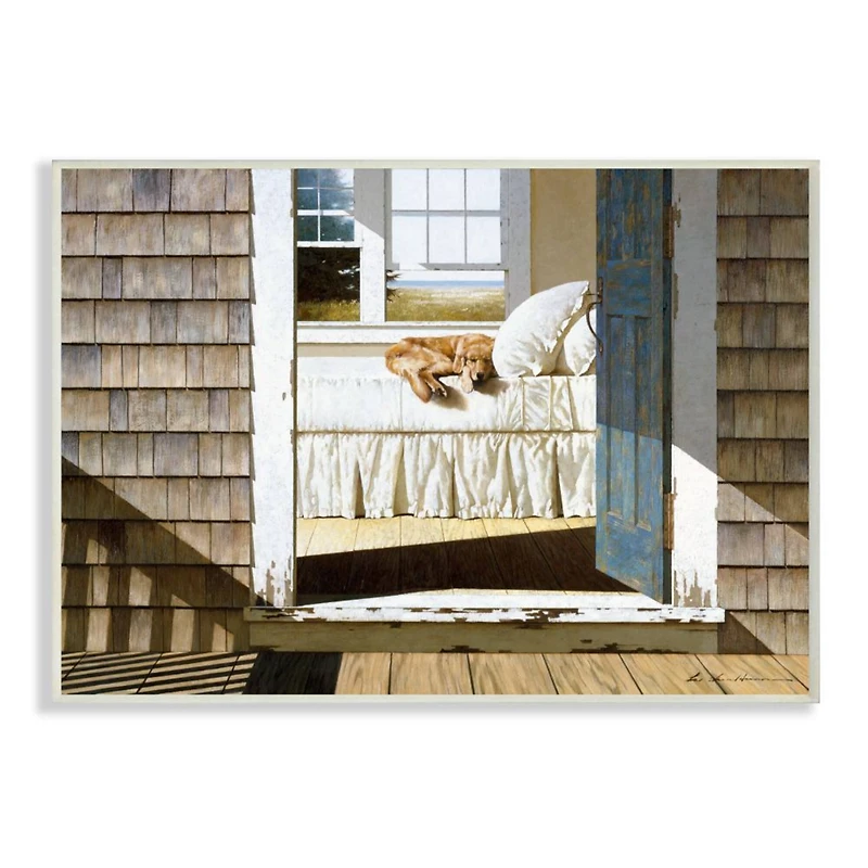 Stupell Industries Dog Nap at Cape House Wall Plaque