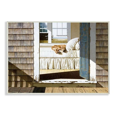 Stupell Industries Dog Nap at Cape House Wall Plaque