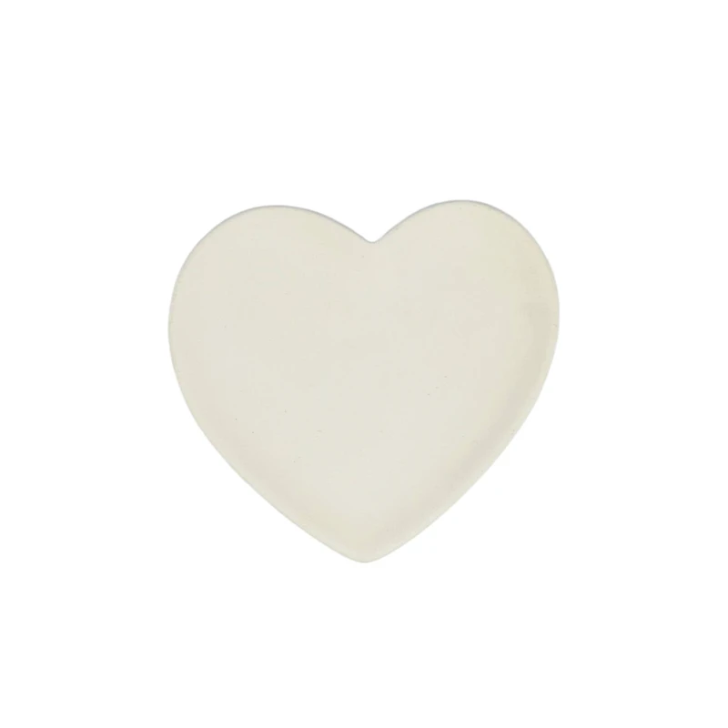4" White Ceramic Heart Trinket Tray by Make Market®