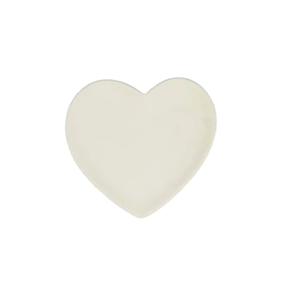 4" White Ceramic Heart Trinket Tray by Make Market®