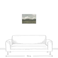Moody Green Landscape Canvas Wall Art