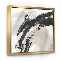 Designart - Glam Painted Arcs IV - Transitional Framed Canvas