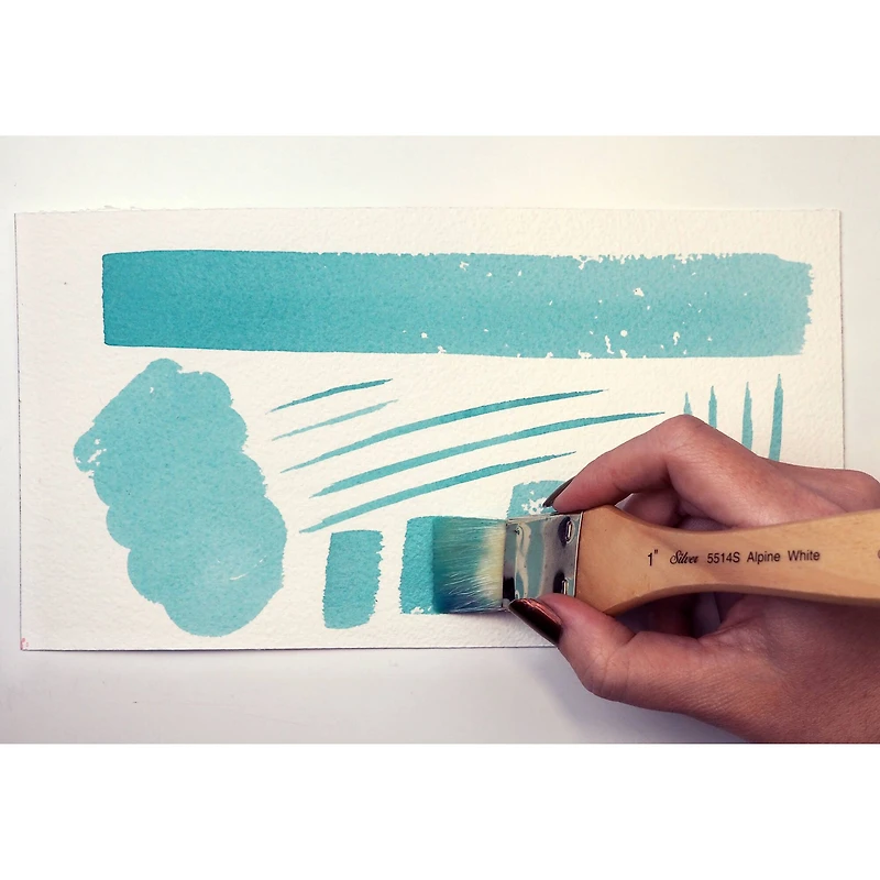 Silver Brush Limited Alpine White™ Wide Wash & Blend Background Brushes Set