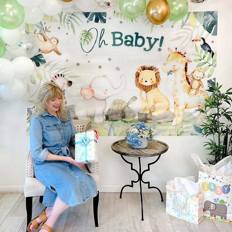 Kate Aspen® Safari Baby Shower Photo Backdrop