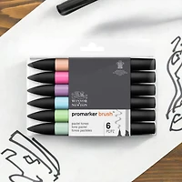Winsor & Newton® 6 Pastel Promarker Brush™ Set