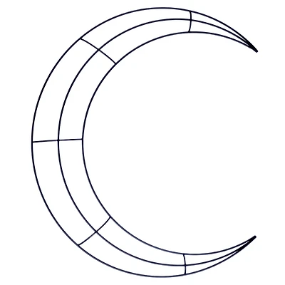 16" Black Moon Wreath Form by Ashland®