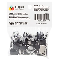 CousinDIY Silver Jet Glass Sew-On Rhinestones, 56ct.