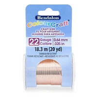 Beadalon® ColourCraft® Gauge Tarnish Resistant Rose Gold Silver Plated Wire