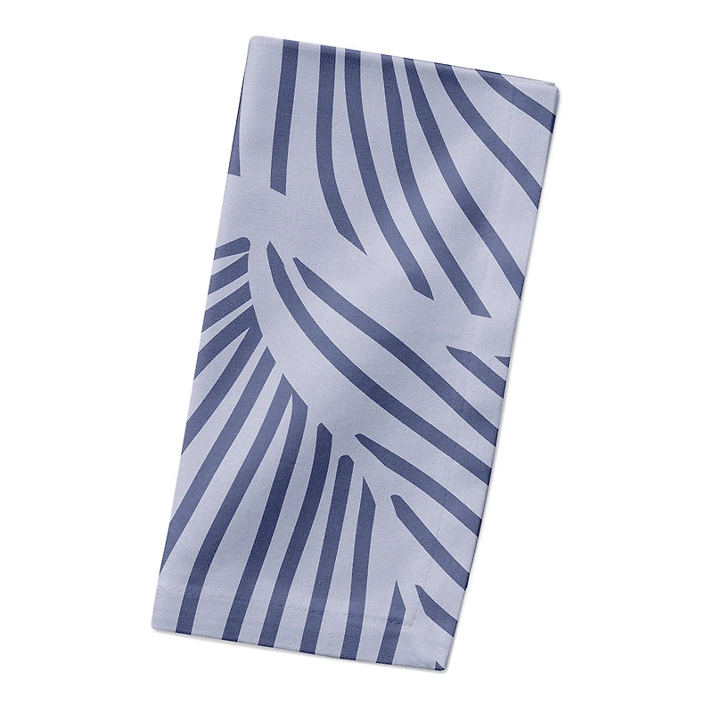 Blue Fronds 10" x 10" Cotton Twill Napkin