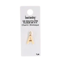 14K Gold Plated Letter Charm by Bead Landing