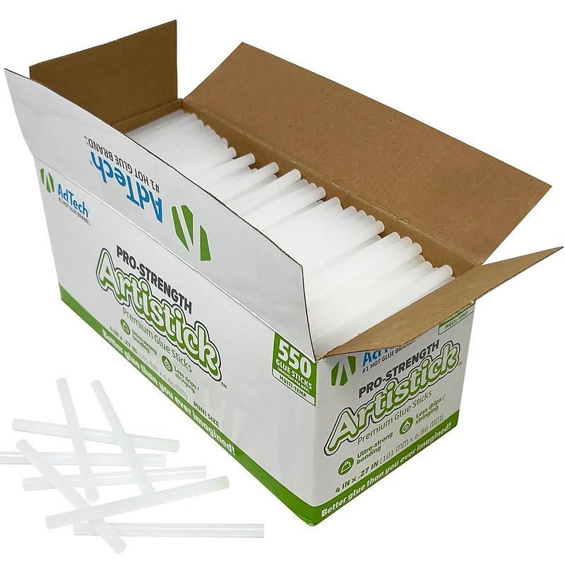 AdTech™ Artistick™ 4" Mini Hot Glue Sticks, 550ct.
