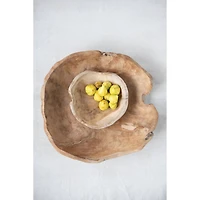Hello Honey® 4" Assorted Small Teak Wood Bowl