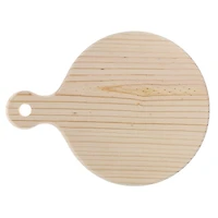 Good Wood by Leisure Arts 11.5" Pine Round Board with Handle