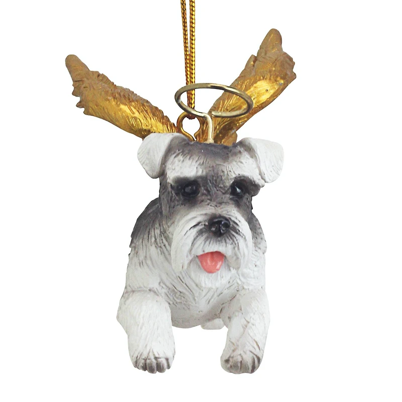 Design Toscano Honor the Pooch Mini Schnauzer Angel Ornament