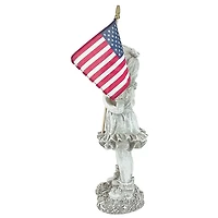Design Toscano 16" Patriotic Flag Children Statue