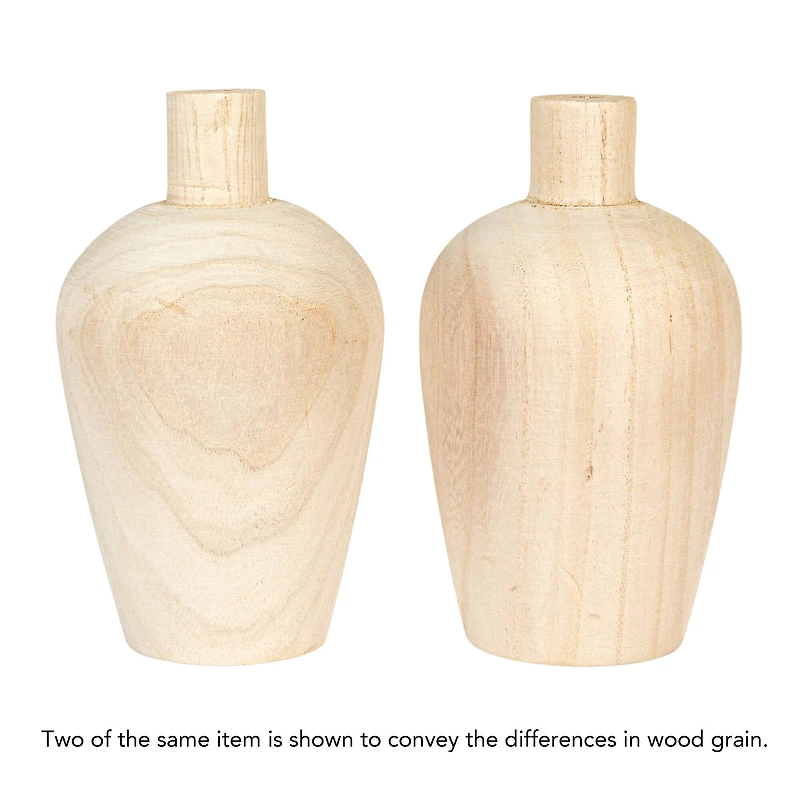 Hello Honey® Paulownia Wood Vases Set