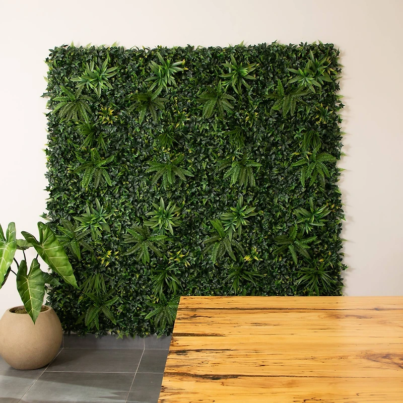 20" x 40" Andean Cloud Forest Artificial Living Wall Panel