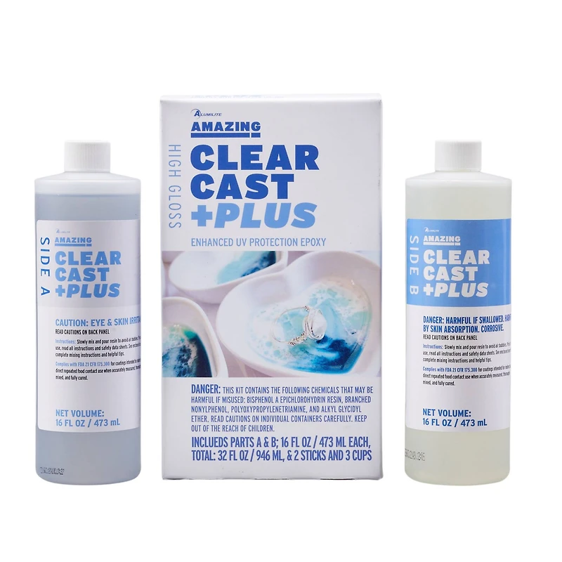 4 Pack: Alumilite™ 32oz. High Gloss Amazing Clear Cast +Plus