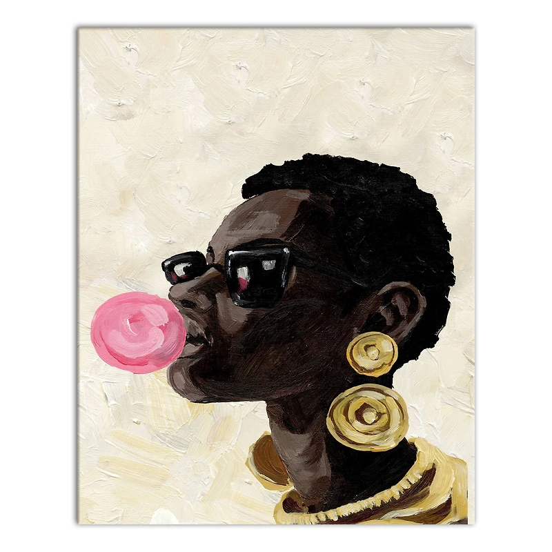 Blowing a Bubble 16" x 20" Canvas Wall Art