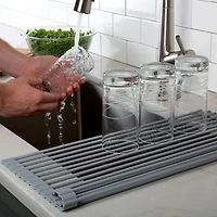 Kitchen Details Roll Up Over the Sink Drying Rack