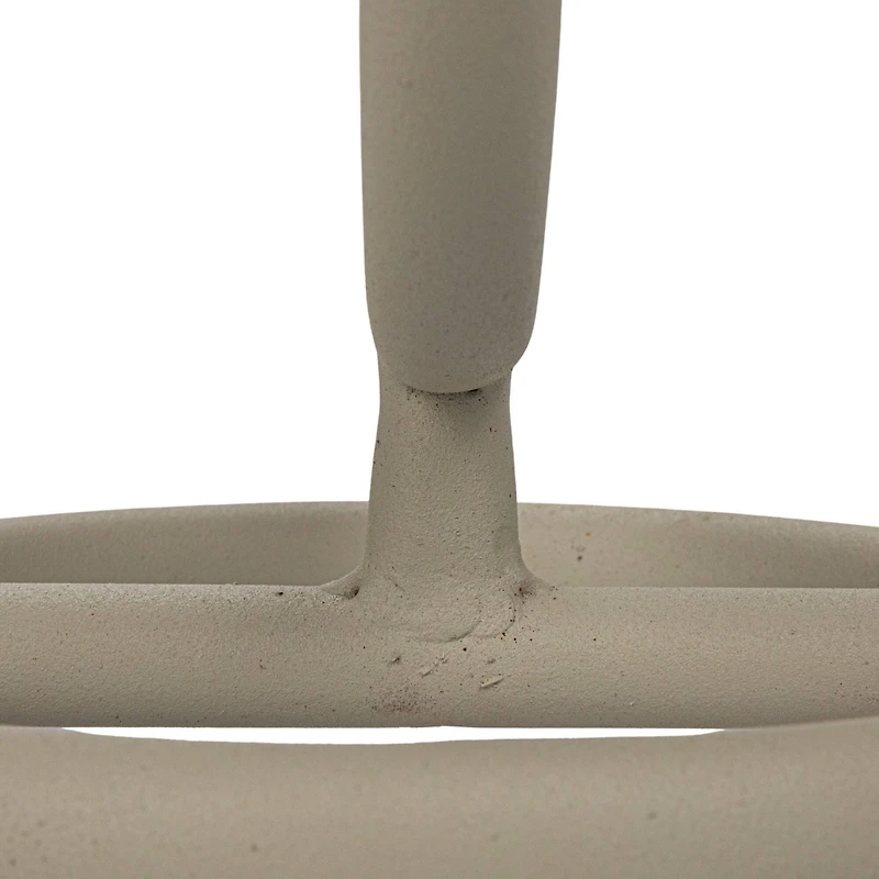 Hello Honey® Matte Gray & Sand Metal Floor Planter Set Hanging on Stands