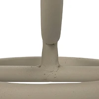 Hello Honey® Matte Gray & Sand Metal Floor Planter Set Hanging on Stands